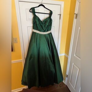 Beautiful green ballgown dress